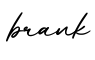 单词brank书写