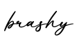 单词brashy书写