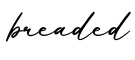 单词breaded书写