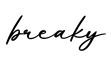 单词breaky书写