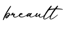 单词breault书写