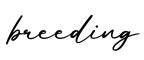 单词breeding书写