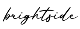 单词brightside书写