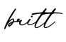 单词britt书写