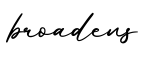 单词broadens书写