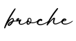 单词broche书写