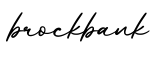 单词brockbank书写