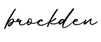 单词brockden书写