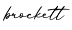 单词brockett书写