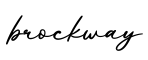 单词brockway书写