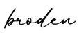 单词broden书写