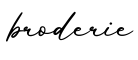 单词broderie书写