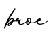 单词broe书写