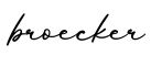 单词broecker书写