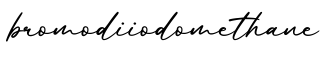 单词bromodiiodomethane书写