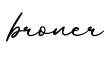 单词broner书写