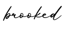 单词brooked书写