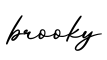 单词brooky书写