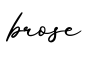 单词brose书写