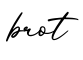 单词brot书写