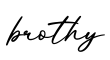 单词brothy书写