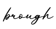 单词brough书写