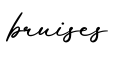 单词bruises书写