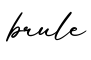 单词brule书写