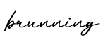 单词brunning书写