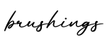 单词brushings书写