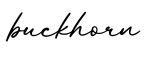 单词buckhorn书写