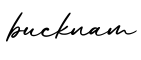 单词bucknam书写