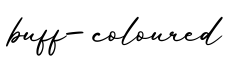 单词buff-coloured书写
