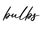 单词bulbs书写