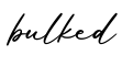 单词bulked书写