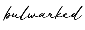 单词bulwarked书写