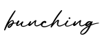 单词bunching书写