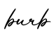 单词burb书写