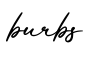 单词burbs书写