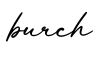 单词burch书写