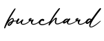 单词burchard书写