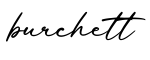 单词burchett书写