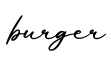 单词burger书写