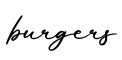单词burgers书写