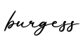单词burgess书写