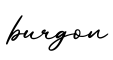 单词burgon书写