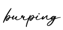 单词burping书写