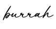 单词burrah书写