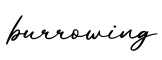 单词burrowing书写