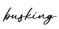 单词busking书写